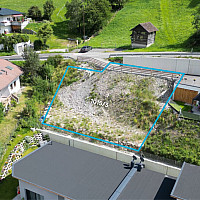 Das Grundstück mit Grenzverlauf