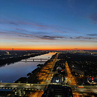 Sonnenaufgang von der Loggia