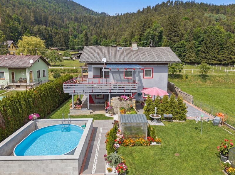 Teilsaniertes 140m² Wohnhaus mit 1.012m² schönem Grundstück in Ruden bei Völkermarkt - St. Radegund