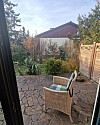 sonnige Terrasse