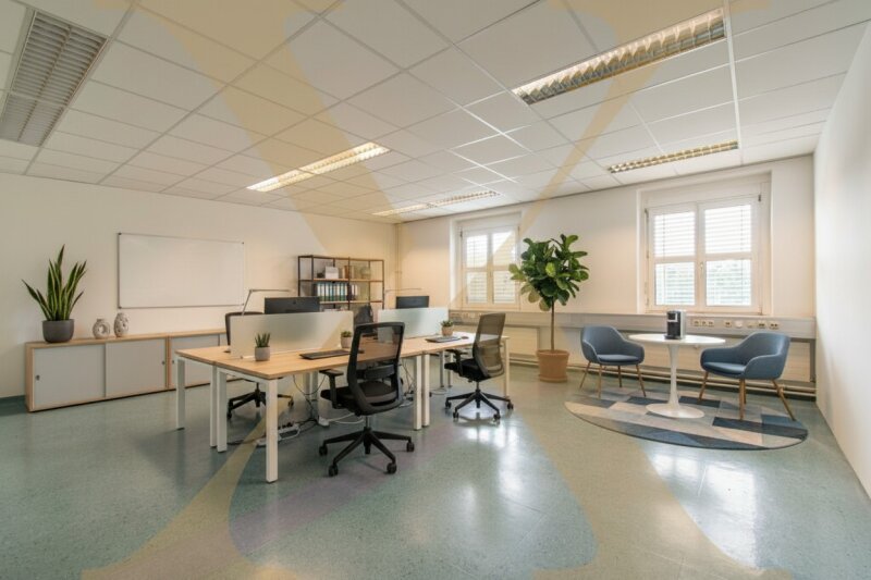 Büro I | Visualisierung ? Einrichtung mittels KI ergänzt