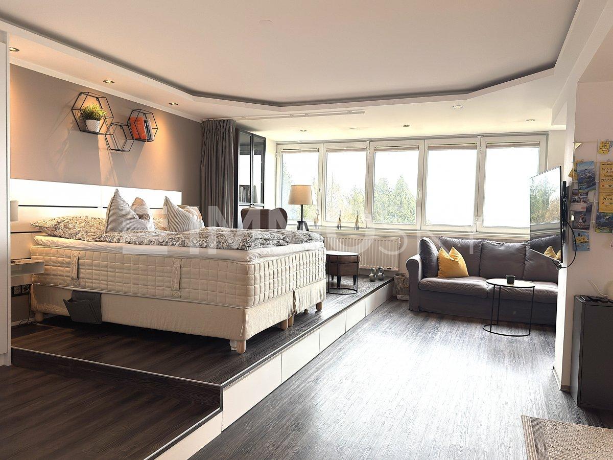 offenes Schlafzimmer