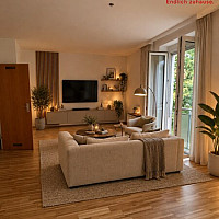 KI generiertes Wohnzimmer