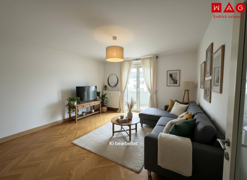 Möblierungsvorschlag Wohnzimmer KI generiert