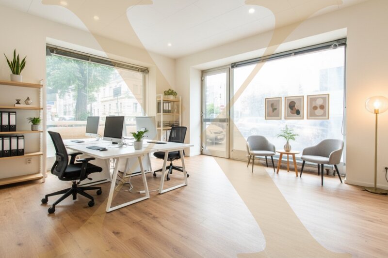 Bsp. Büro - Visualisierung ? Einrichtung & Renovierung mittels KI