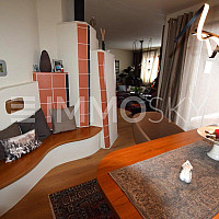 gemütlicher Kachelofen