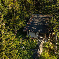 Chalet von oben
