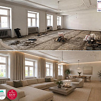 Wohnzimmer (Aktueller Zustand/Visualisierung)