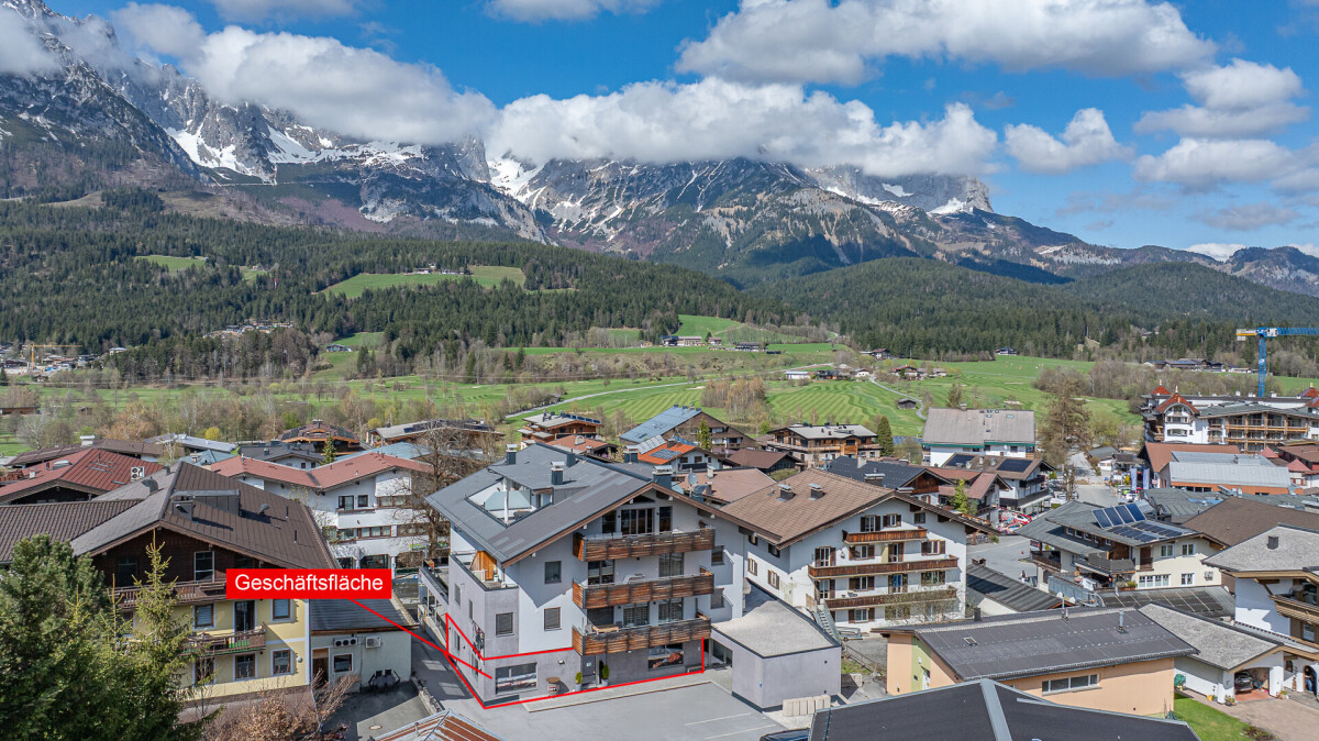 KITZIMMO-Großzügige Geschäftsfläche mitten im Dorfzentrum mieten - Immobilien Ellmau.