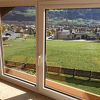 Blick vom Wohnzimmer auf das I