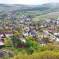 Blick Richtung Hauersteig und Höbersbach