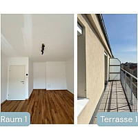 Raum 1 mit Terasse 1