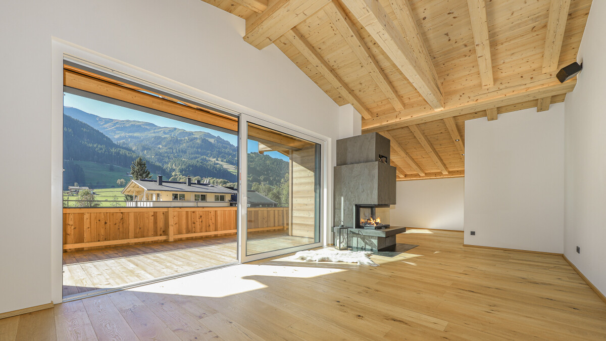 KITZIMMO-Neubau-Penthouse mit Panorama-Ausblick in sonniger Lage - Immobilien Aurach.