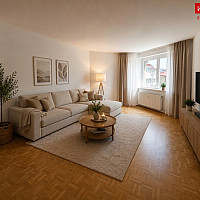 KI generiertes Wohnzimmer