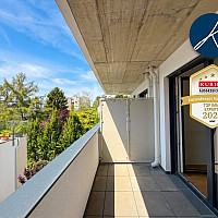 Balkon mit Innenhofblick