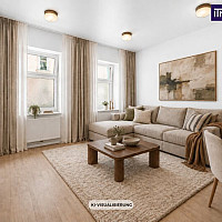Wohnzimmer, KI Visualisierung