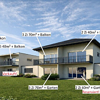 NEUBAU! Moderne, sonnige und ruhige 3 Zimmer Wohnung plus 13,85m² Balkon in Waidmannsdorf - Schubertstraße