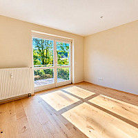 Wohnraum Blick Balkon