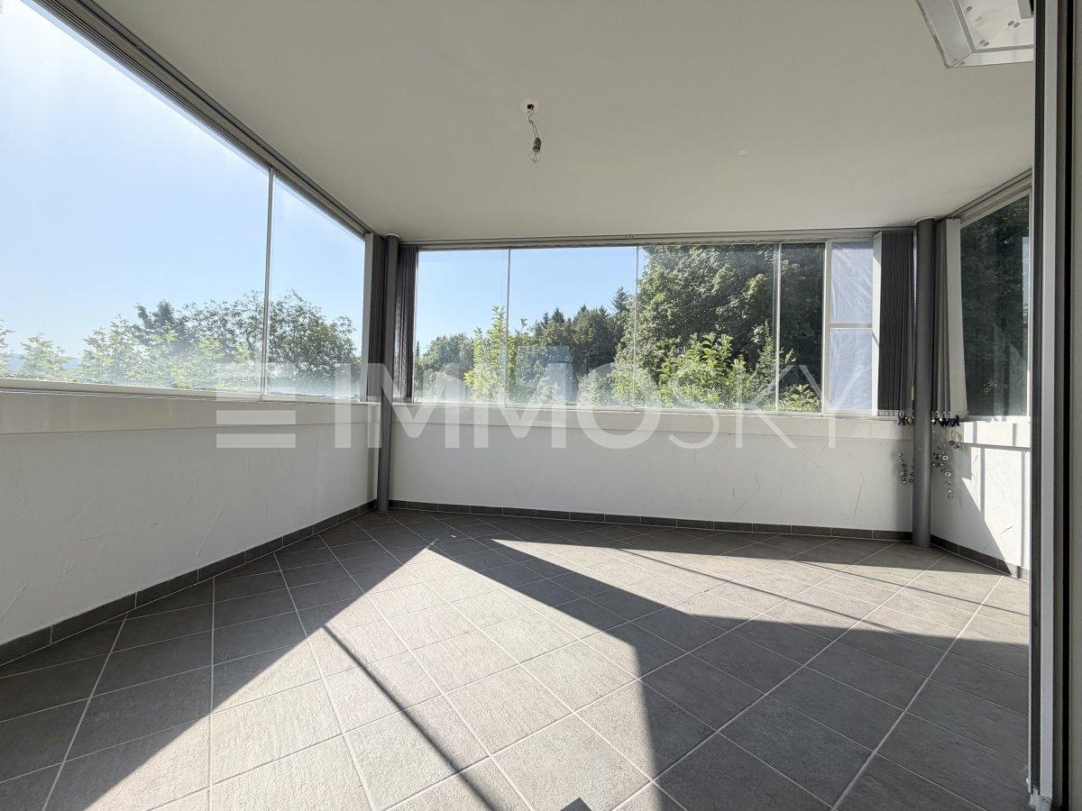 Verglaste Terrasse