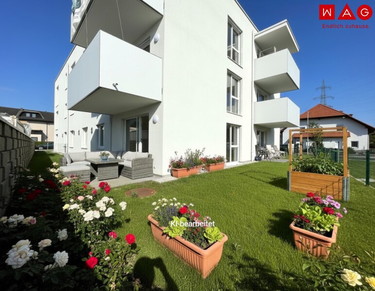 Möblierungsvorschlag KI generiert Garten