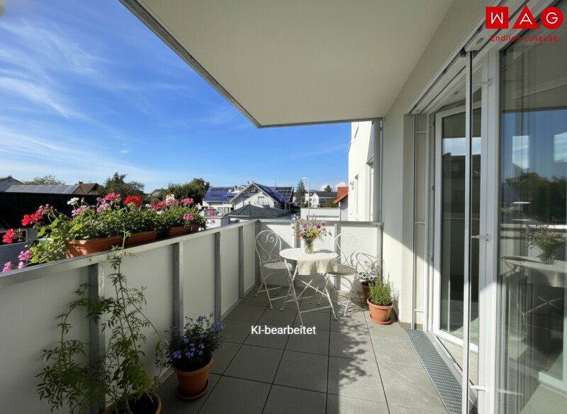 Möblierungsvorschlag Balkon KI generiert