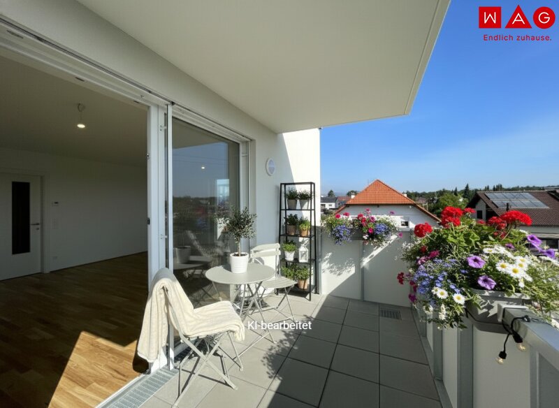 Möblierungsvorschlag Balkon KI generiert