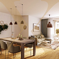 Visualisierung - Wohn-/Essbereich