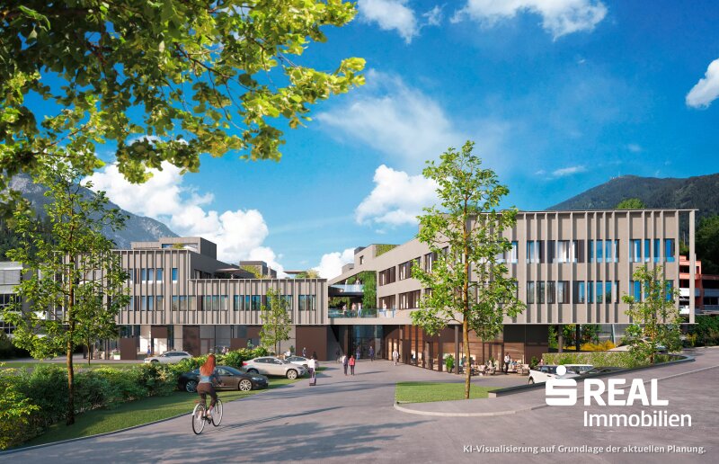 Gesamtansicht atrium3 - Gewerbe, Gesundheit, Tourismus in Landeck-Bruggen