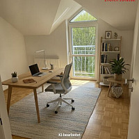 KI generiertes Bürozimmer